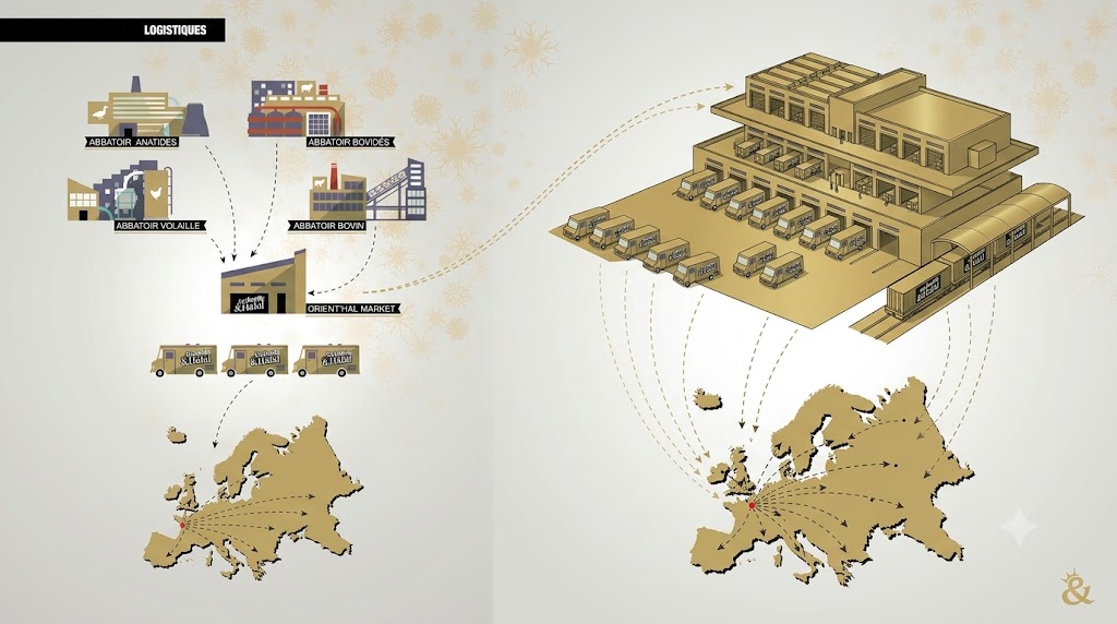 De l'abattoir à la distribution : la chaîne Authentic Halal